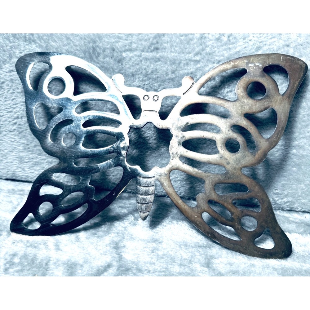 Vintage‎ Leonard Silverplated Butterfly Trivet Hot Dish Holder Wall Decor MCM